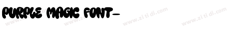 Purple Magic Font字体转换